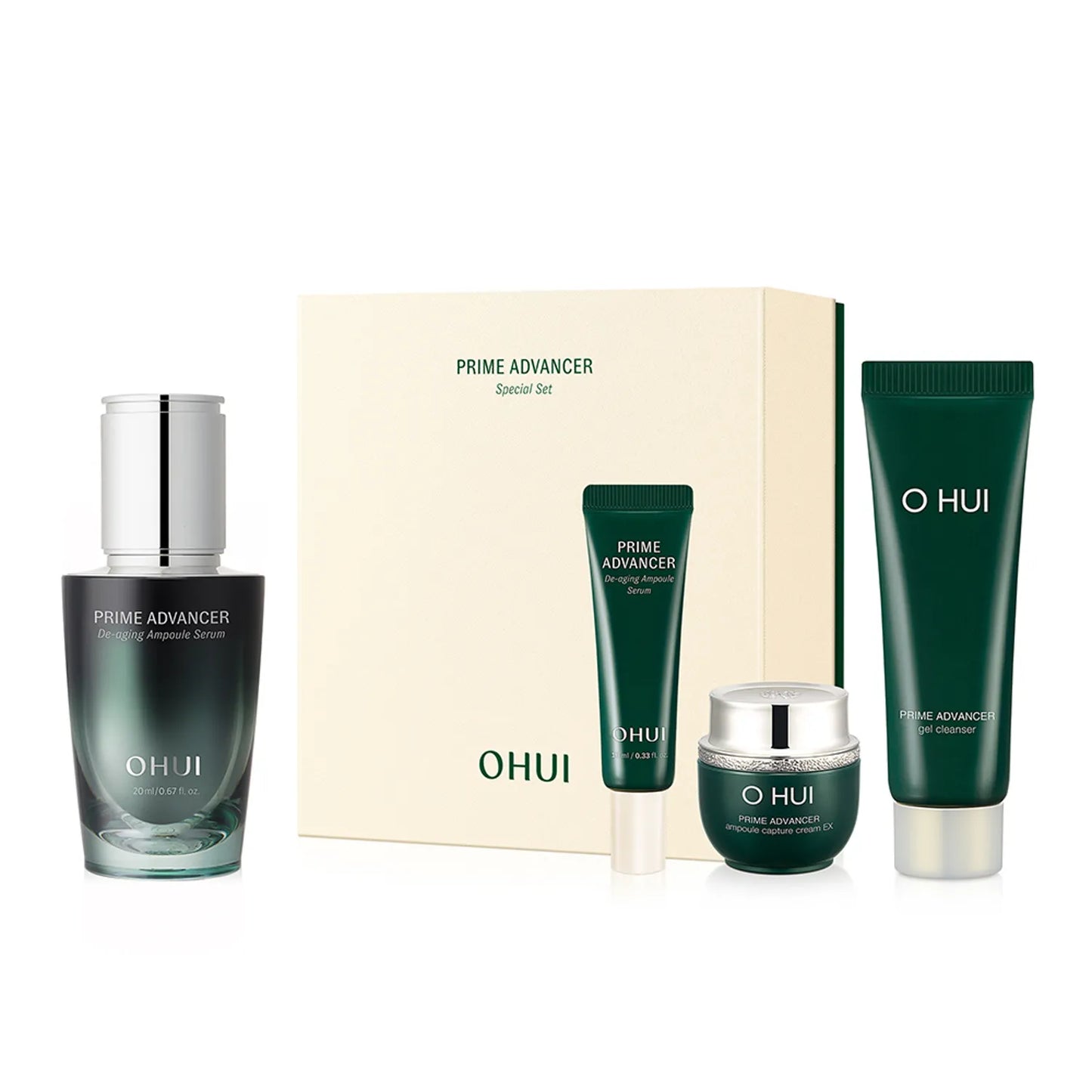 O HUI Prime Advancer De-Aging Ampoule Serum Special Set 20ml