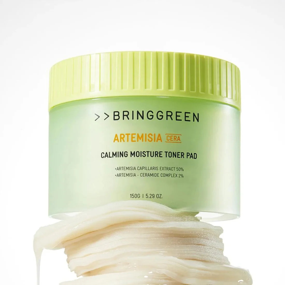 BRINGGREEN Artemisia Calming Moisture Toner Pad – Korean toner pads with Artemisia Cera™ for 2x faster hydration, soothing, and gentle exfoliation.