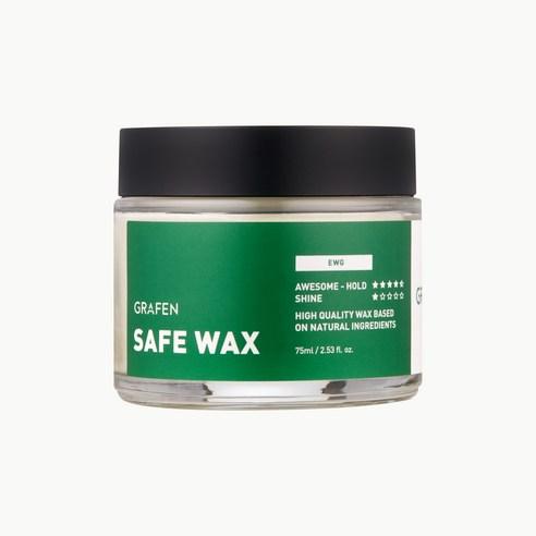 Jar of Grafen Safe Wax with green label on a white background