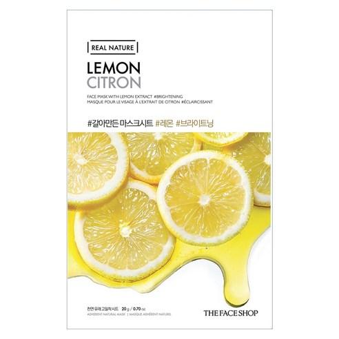 THE FACE SHOP REAL NATURE Gesichtsmaske #Zitrone x 10