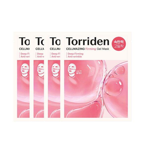 Torriden Cellmazing Firming Gel Mask Sheet, 4 Stück (obere/untere Blätter)