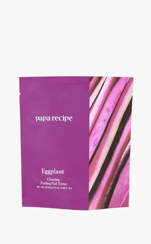 Papa Recipe Eggplant Clearing Peeling Pad Toner, Nachfüllpackung, nur 35 Pads (115 ml)