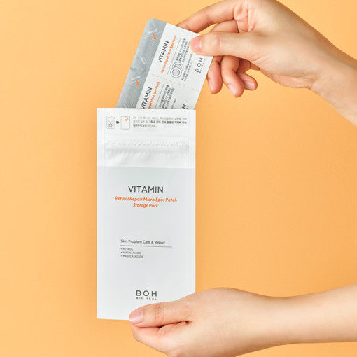 BIOHEAL BOH Vitamin Retinol Repair Micro Spot Patch for targeted scar and blemish care with dissolving microneedles