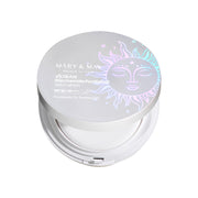 Vegan sun cushion with SPF 50+ PA++++, niacinamide, and hydrating ingredients for brightening and UV protection without white cast