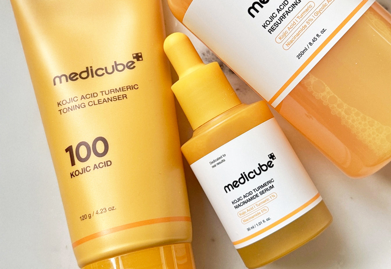 Fading Dark Spots with Medicube’s Kojic Acid + Turmeric Skincare