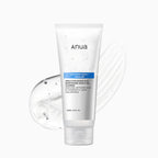 Anua 8 Hyaluronic Acid Moisturizing Gentle Gel Cleanser tube with water droplets, showcasing gentle Korean skincare hydration and cleansing.