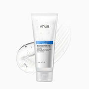 Anua 8 Hyaluronic Acid Moisturizing Gentle Gel Cleanser tube with water droplets, showcasing gentle Korean skincare hydration and cleansing.