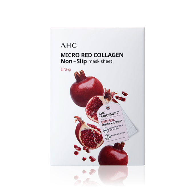 AHC Micro Red Collagen Non-Slip Mask Sheet x 10