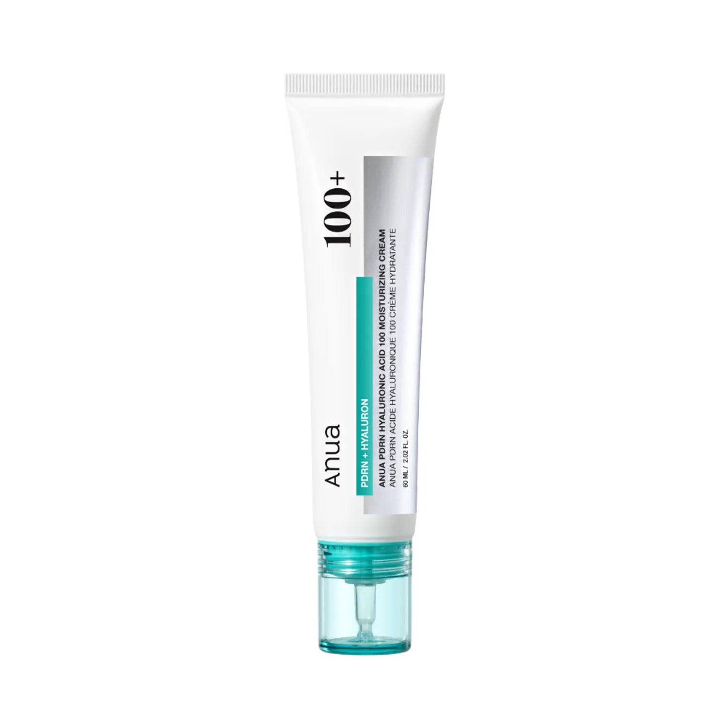 Anua PDRN Hyaluronic Acid 100 Moisturizing Cream – Korean skincare cream with PDRN, collagen, and hyaluronic acid for 100-hour hydration and plumping.