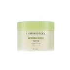 BRINGGREEN Artemisia Calming EX Toner Pad – Korean vegan toner pads with Artemisia extract and soft stretchable fabric for soothing and moisturizing sensitive skin.