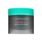 BRINGGREEN Tea Tree Cica Pore Clay Pack Strong – Korean clay mask with red bean powder and tea tree cica for gentle exfoliation and pore care in sensitive skin.