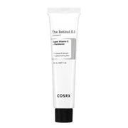 Minimalist tube of Korean retinol cream with 0.1% pure retinol for sensitive skin