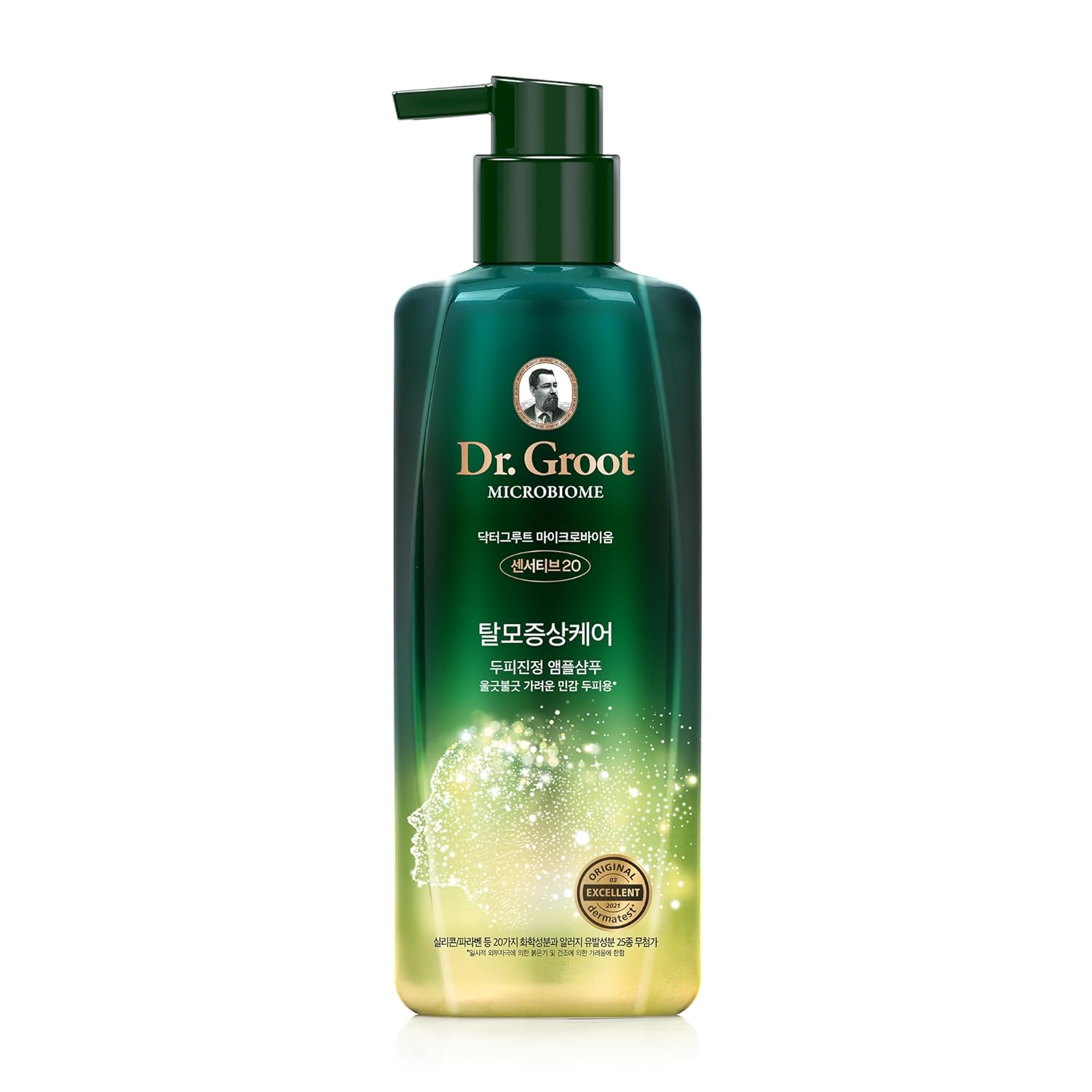 Dr. Groot shampoo bottle on a white background