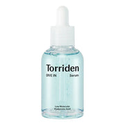 Torriden serum bottle with dropper on a white background