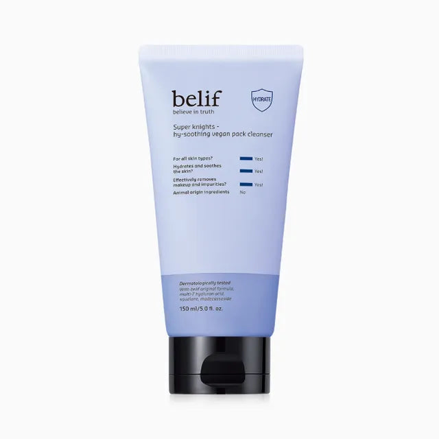 belif Super Knights Hy-soothing Vegan Pack Cleanser 150ml