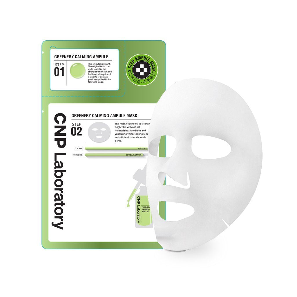CNP 2-Step Greenery Calming Ampule Mask 5 Blatt
