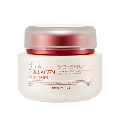 THE FACE SHOP – Granatapfel- und Kollagen-Volumen-Lifting-Augencreme, 50 ml
