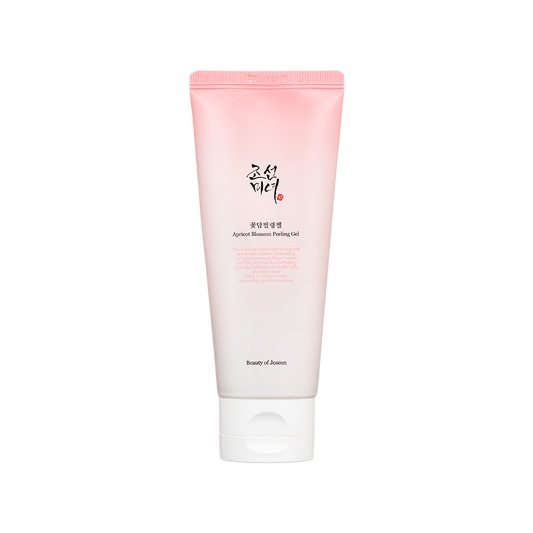 Beauty of Joseon Apricot Blossom Peeling Gel 100ml for brightening and exfoliating skin, removing dead cells and sebum.