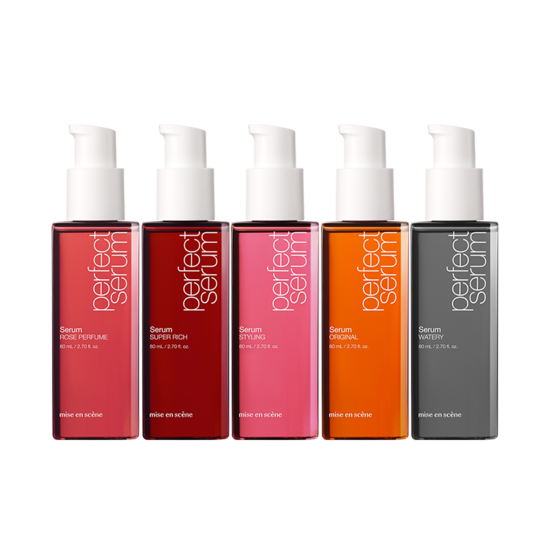 Shop all variants of Mise-en-scène Perfect Serum in travel-ready 80ml. From hydration to styling, find your perfect hair fix.