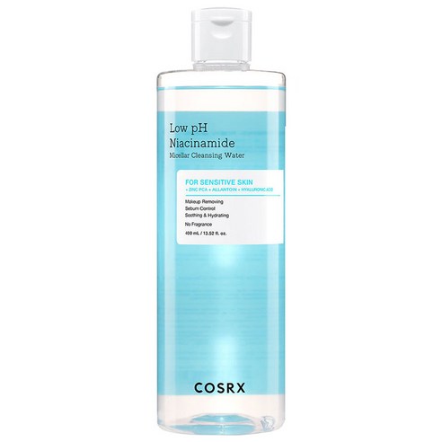 COSRX Niacinamid-Mizellen-Reinigungswasser mit niedrigem pH-Wert, 400 ml