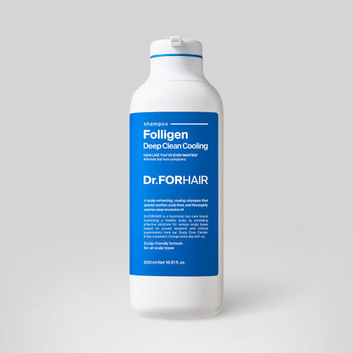 Dr.FORHAIR 폴리젠 딥클린 쿨링 샴푸 500ml