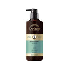 sleek 400ml Dr.Groot shampoo bottle for oily scalp with clean white and green design, Korean hair care packaging