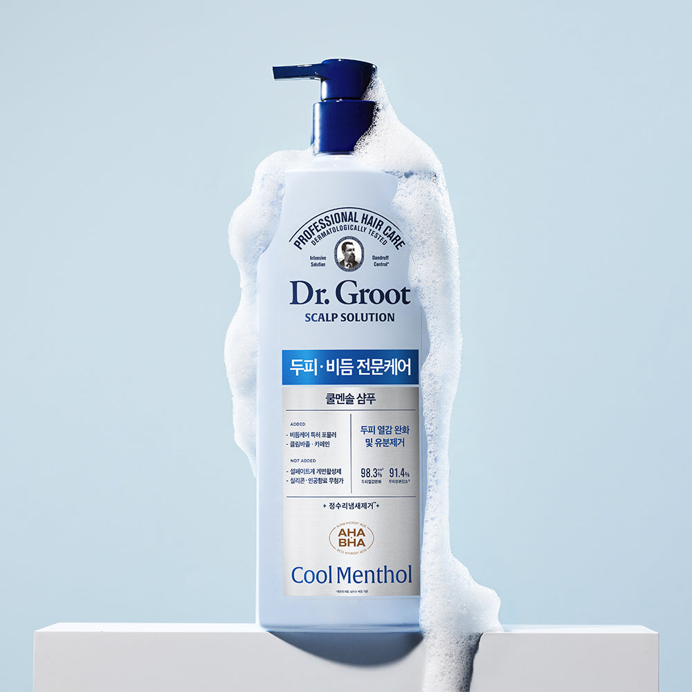 cooling anti-hair loss shampoo for oily itchy scalp with herbal extracts