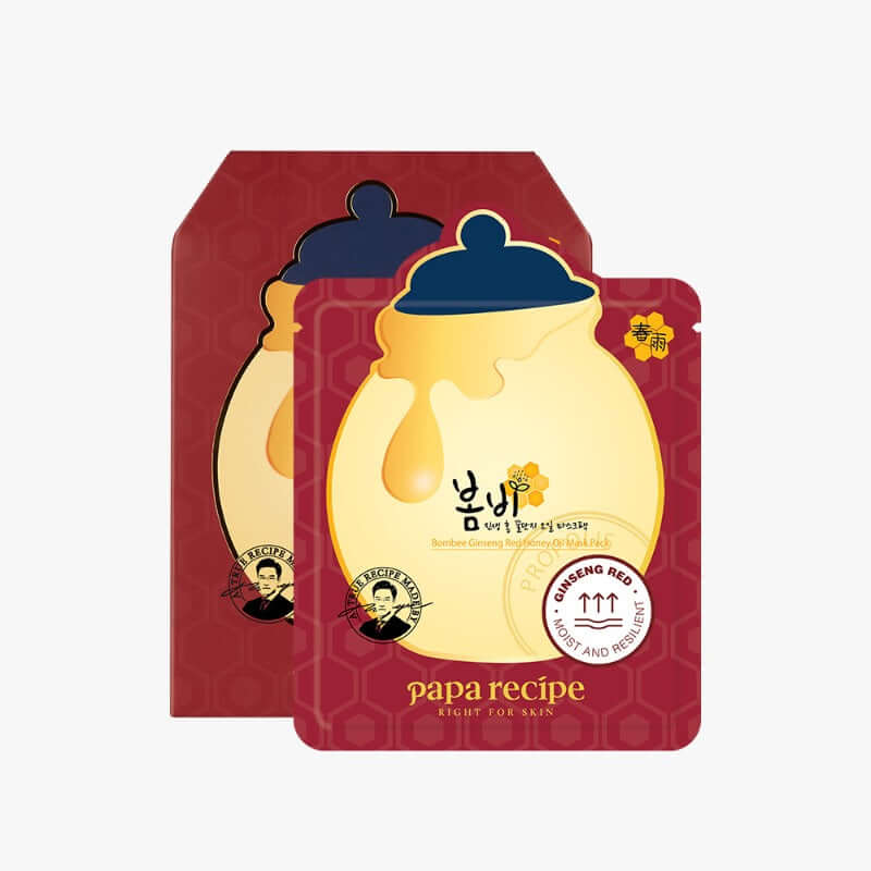 Papa Recipe Bombee Ginseng Red Honey Oil Mask Pack Set 20 g x 10 Stück