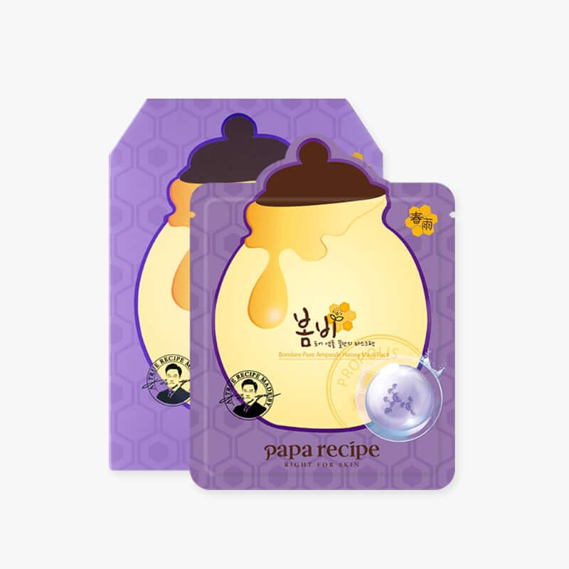 Papa Recipe Bombee Pore Ampoule Honigmasken-Set, 25 g x 10 Stück