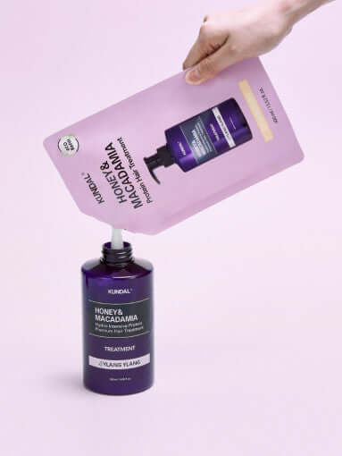 KUNDAL HONEY &amp; MACADAMIA Naturshampoo (Nachfüllpackung) 400ml #WHITE MUSK