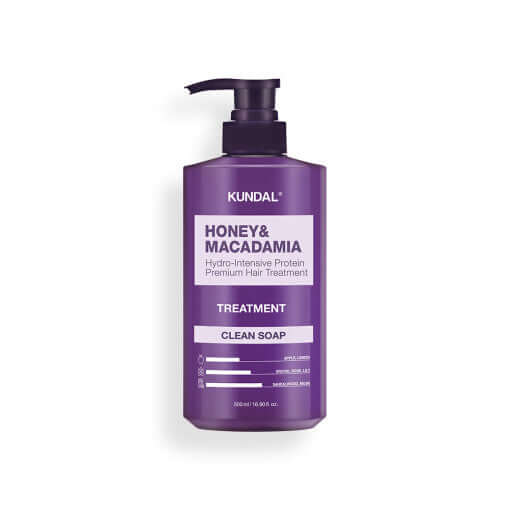 KUNDAL HONEY &amp; MACADAMIA Hydro-Intensive Protein Premium Haarbehandlung 500ml #CLEAN SOAP