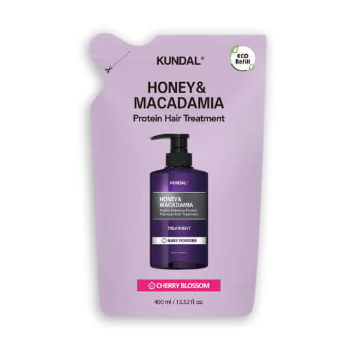 KUNDAL HONEY &amp; MACADAMIA Protein-Haarbehandlung (Nachfüllpackung) 400 ml #CHERRY BLOSSOM
