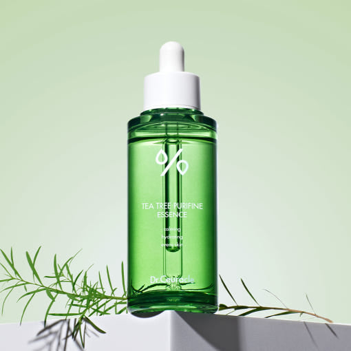 Dr.Ceuracle Tea Tree Purifine 95 Essence 50ml bottle, soothing essence for sensitive and acne-prone skin.