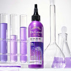 A bottle of Dr.Groot Microbiome Ampoule Treatment designed for hair loss and scalp care, with a purple label and cap.