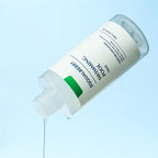 Bottle of Ecovero Ecovero swimming pool cleaner on a light blue background