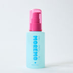 clear bottle of moremo Pro Repair Hair Essence with soft pink label, citrus floral Korean hair treatment, lightweight leave-in formula