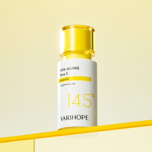 VARIHOPE Pure C Ampoule bottle with minimalist white packaging on a clean background